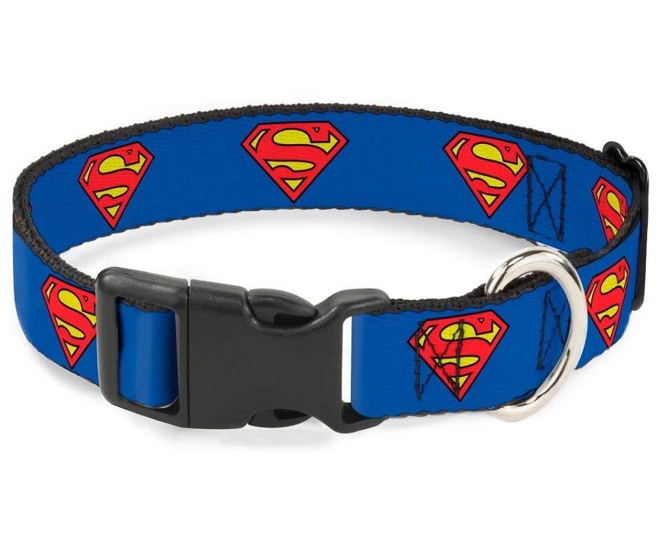 Superman Shield Blue Plastic Clip, Dog Collar by Buckle-Down - Clip Art ...