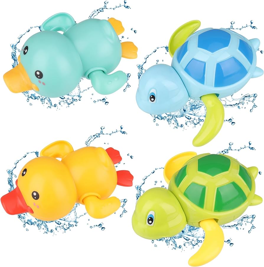 Thursday April Pack of 4 Baby Water Toys, Bath Toy Baby, Bath Toy, Bath ...