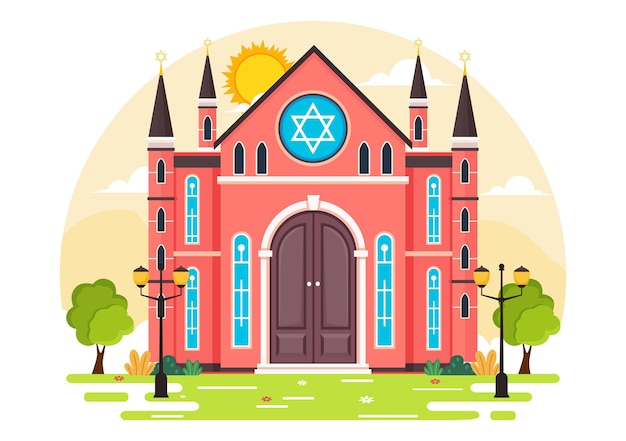 8 Synagogue Building or Jewish Temple Illustration by ~ EpicPxls - Clip ...