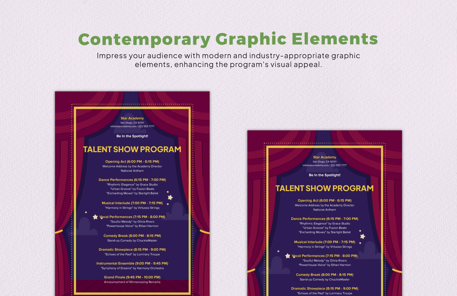 talent-show-program-template