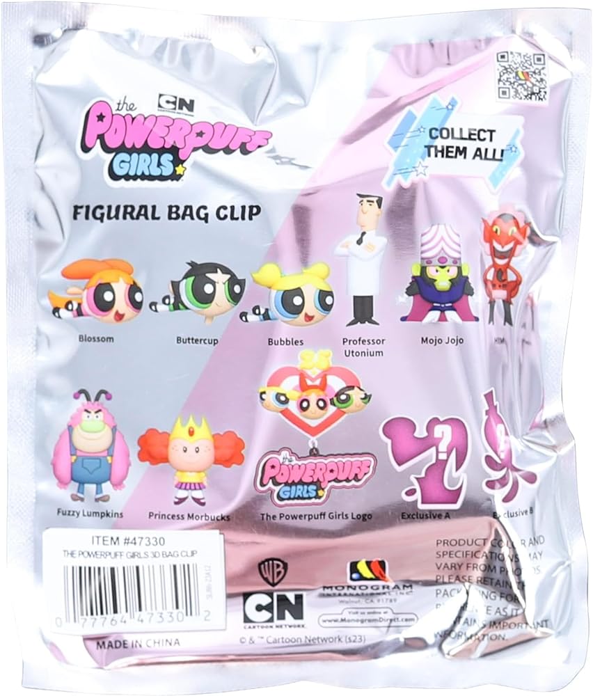 Powerpuff Girls 25th Anniversary 3D Foam Bag Clip | 1 Random - Clip Art ...