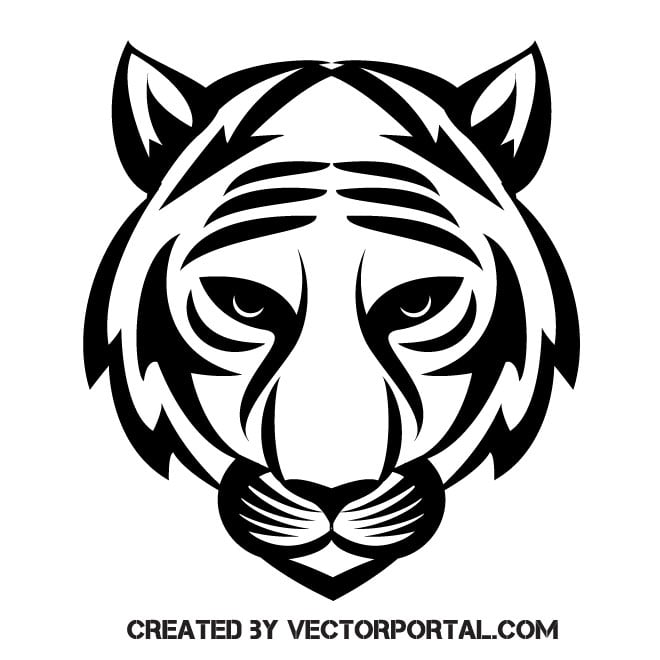 Tiger Clip Art Black And White Yavu De Clip Art Library