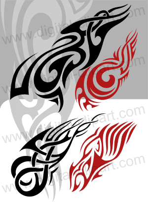 Fire Flames Isolated Template Tribal Vector Design Car Stickers Clip Art Library