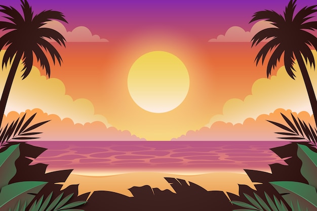 Free clip tropical sunset, Download Free clip tropical sunset png