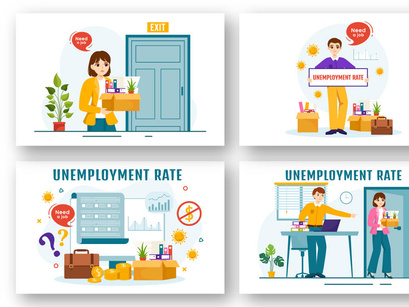 13 Unemployment Rate Illustration by denayuneep ~ EpicPxls - Clip Art ...