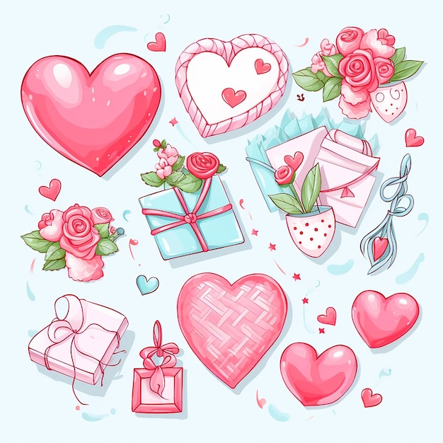 Premium Photo | Sweethearts Box Cute Valentine Decoration Clip Art ...