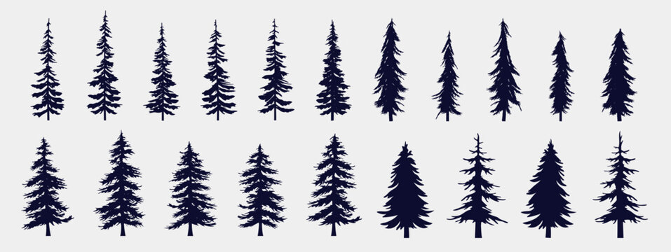 Free clip vector pine trees, Download Free clip vector pine trees png ...