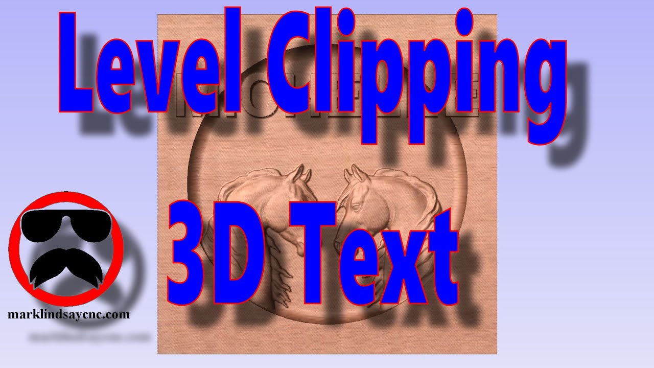 Level Clipping 3D Raised Text in VCarve and Aspire - Clip Art Library