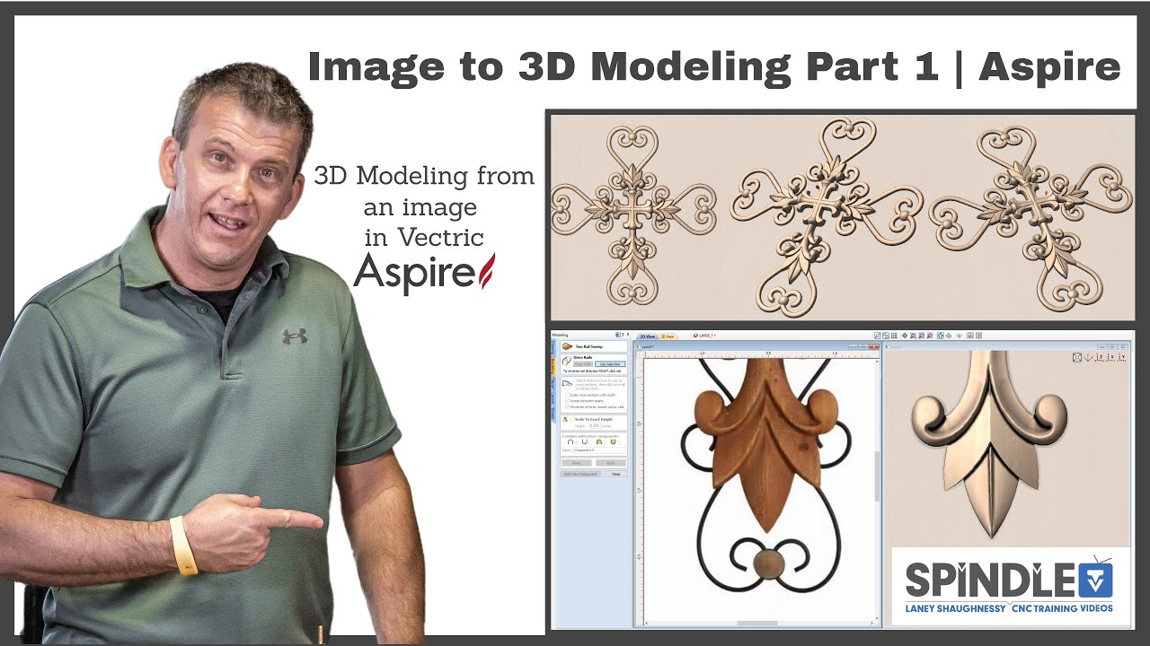 Image to 3D Modeling in Vectric Aspire | How-to | Vectric Tutorial ...