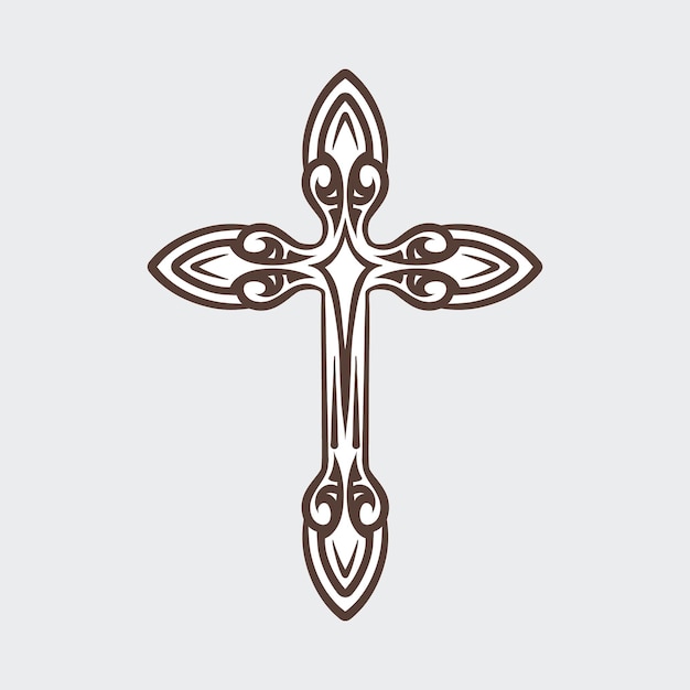 Premium Vector | Victorian cross illustration vector - Clip Art Library