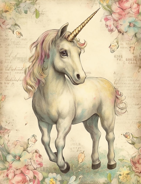 Free clip vintage unicorns, Download Free clip vintage unicorns png ...