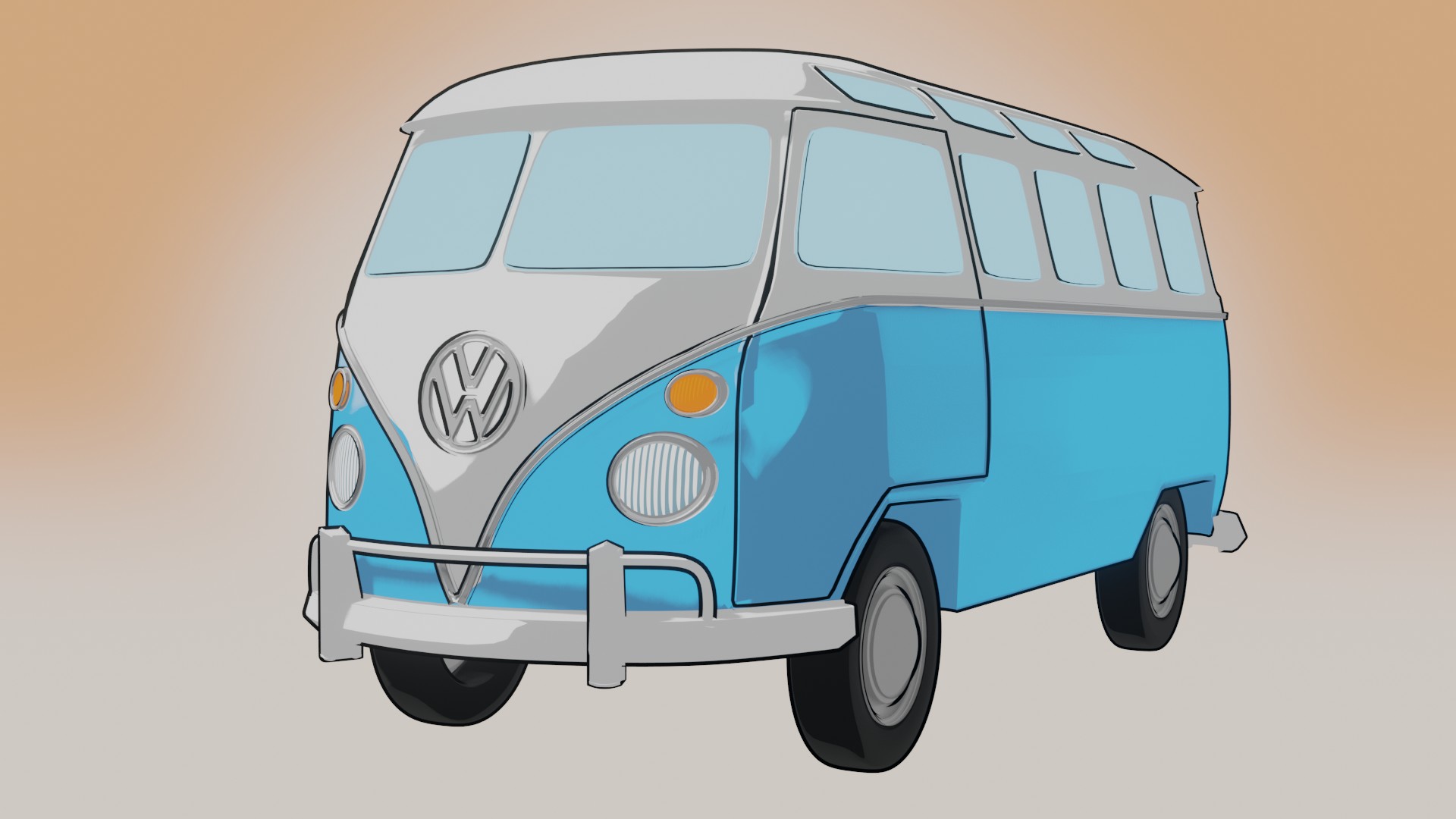 WIP: VW Bus - Works in Progress - Blender Artists Community - Clip Art ...