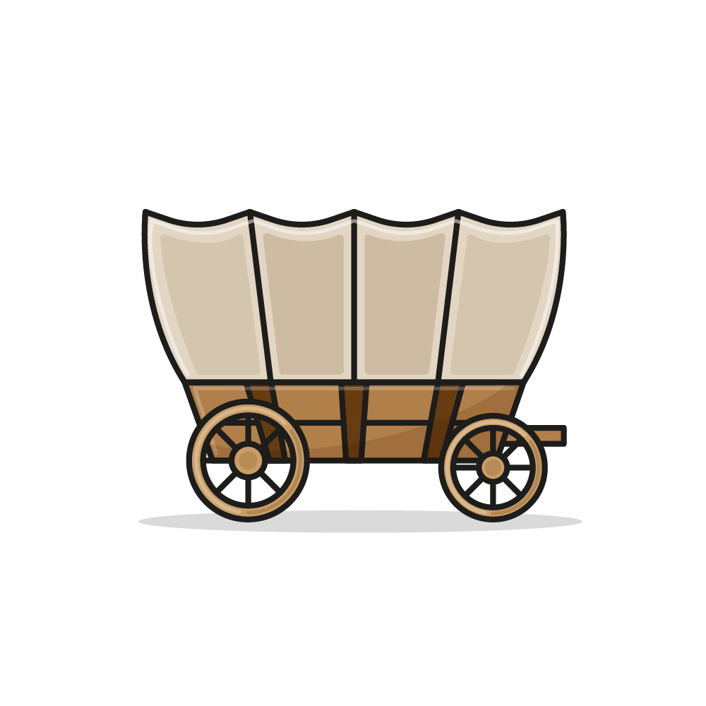 Covered Wagon Royalty Free Stock SVG Vector And Clip Art, 53% OFF ...