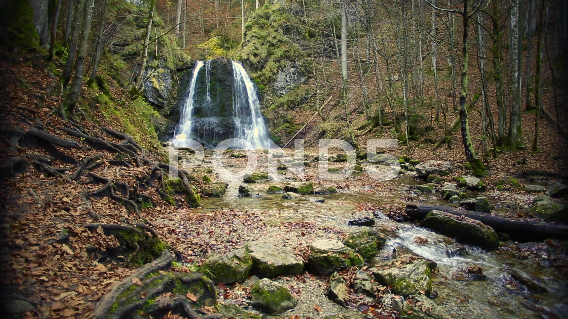 Clip of Josefstaler Waterfalls in Bavaria, Germany, high definiton ...