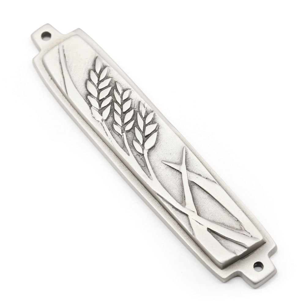 Wheat Mezuzah in Pewter - Clip Art Library