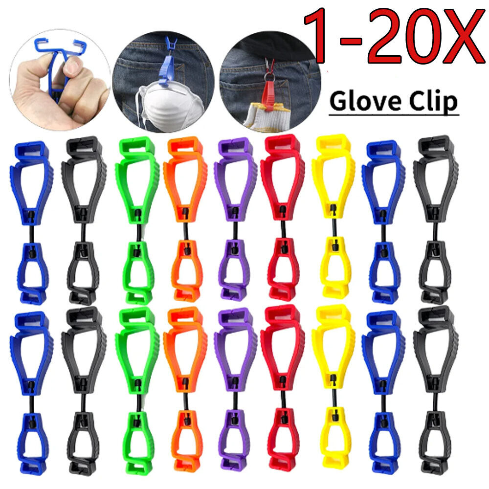 Glove Clip Hanger Safety Glove Holder Plastic Working Gloves Clips ...