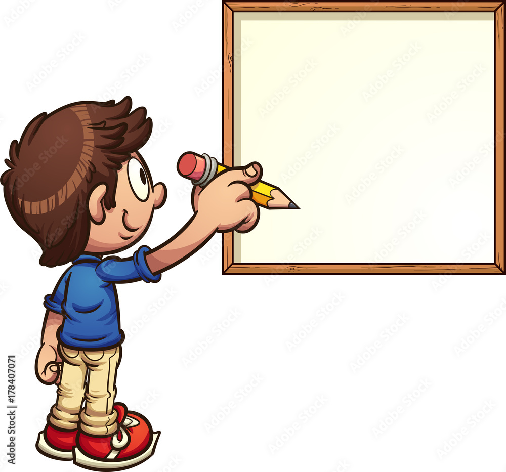 Kids Writing Clip Art by Clip Art Corral | TPT - Clip Art Library