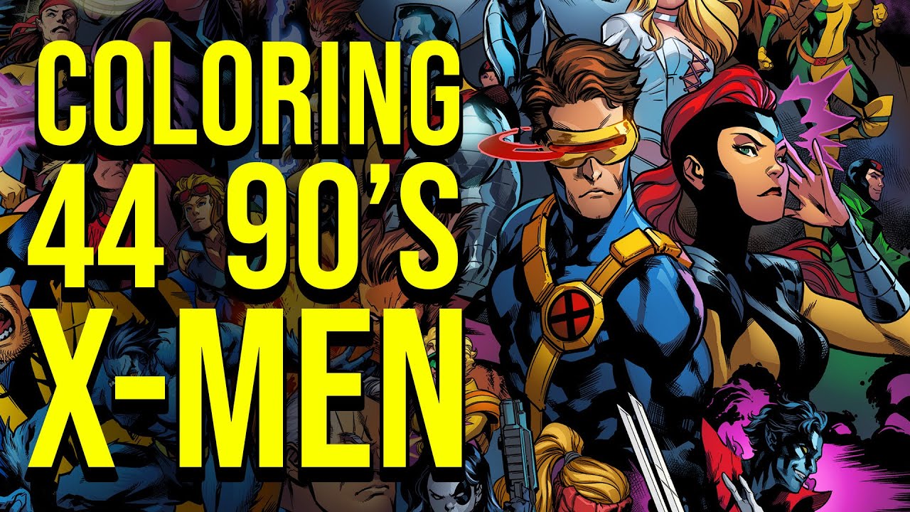 Coloring 44 X-men, including X-Factor, X-Force, and others - Clip Art ...