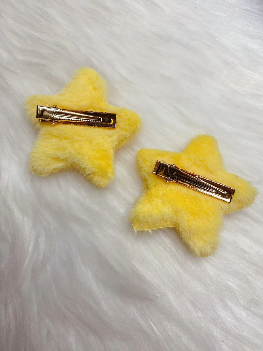 LeeCAE Yellow Star Hair Clip for Girls, Star Bobby Pin, Star Hair ...