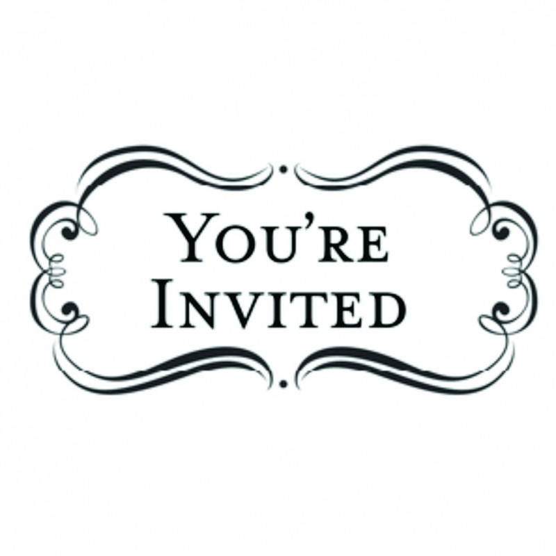 Word vector Invitation , You are invited on transparent background ...