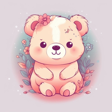 Clipart Delightful cartoon cute [bear]