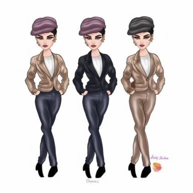 Fashion doll men wearing suit and hat, full body, realistic face, gentlemen style, clipart bundle, vector logo, vector art, white background, simple, cartoon, 2d
