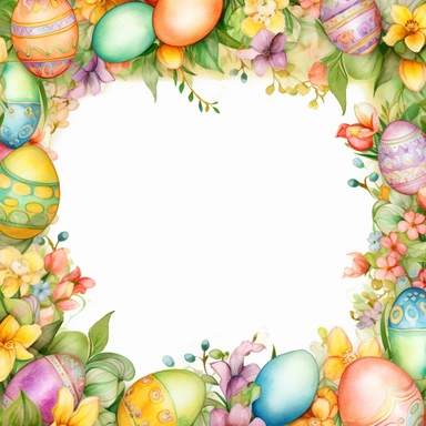 Easter clipart page border