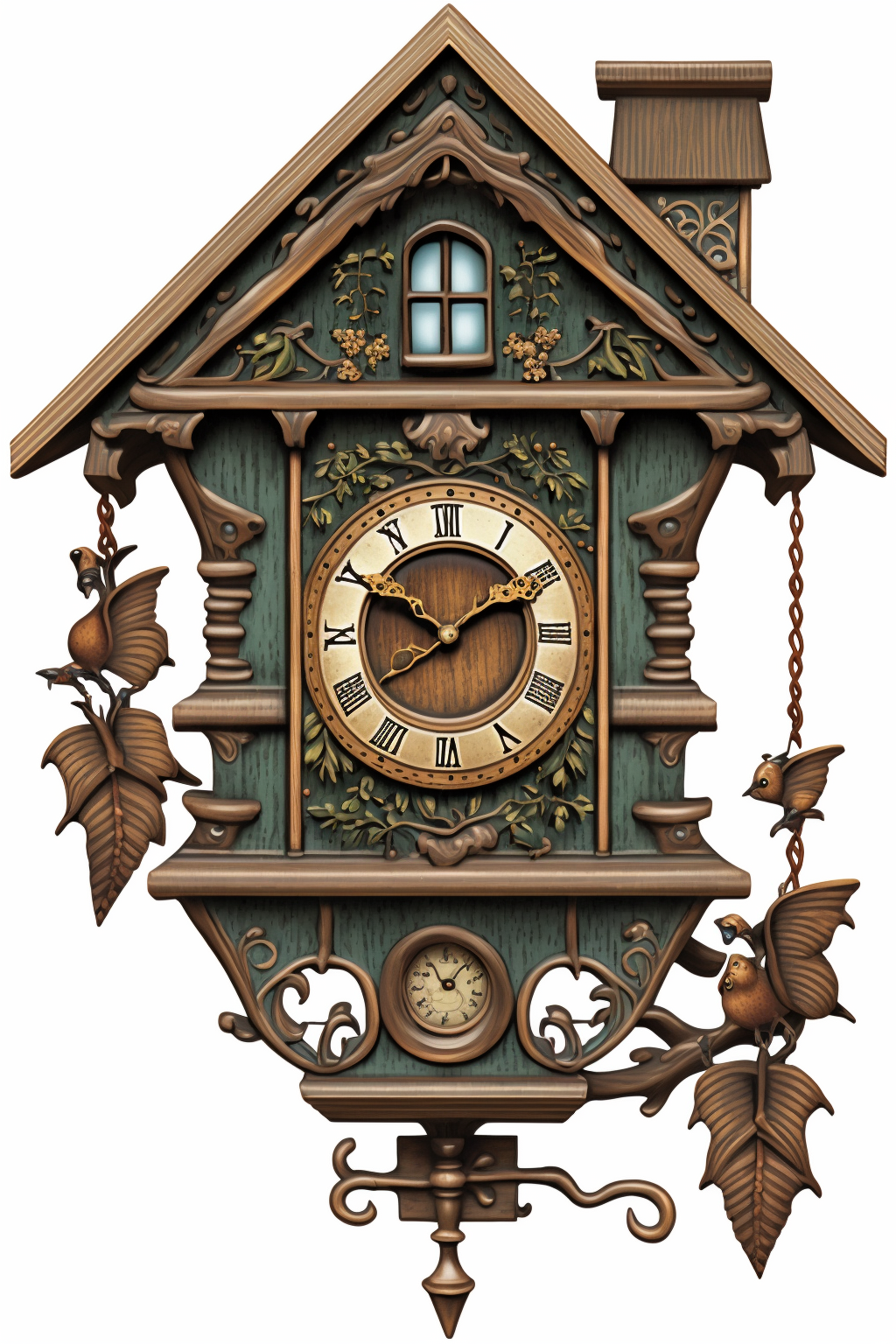 a clipart image of a cuckoo clock - Clip Art Library