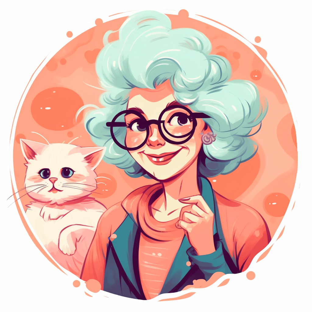 old lady clipart