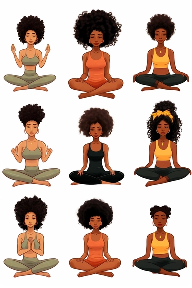 Namaste, Yoga queen, meditation, self love, Norman Rockwell theme, Self Love Clipart, spa environment Black Girl Clipart, Black Women Clipart, Fashion Girl Clipart, African American Fashion Girl PNG for Planner/Sticker, Black Girl Magic, Beautiful braided hair styles, Fashion Nova Themed Clipart, Black Girl Magic Clipart, Black Women Clipart, Black Girls PNG, Black Girl Sticker/Planner/Journal/Print Lady boss clipart, Boss Fashion clipart, Fashion Girl Clipart, Boss Girl clipart, Fashion Illustr