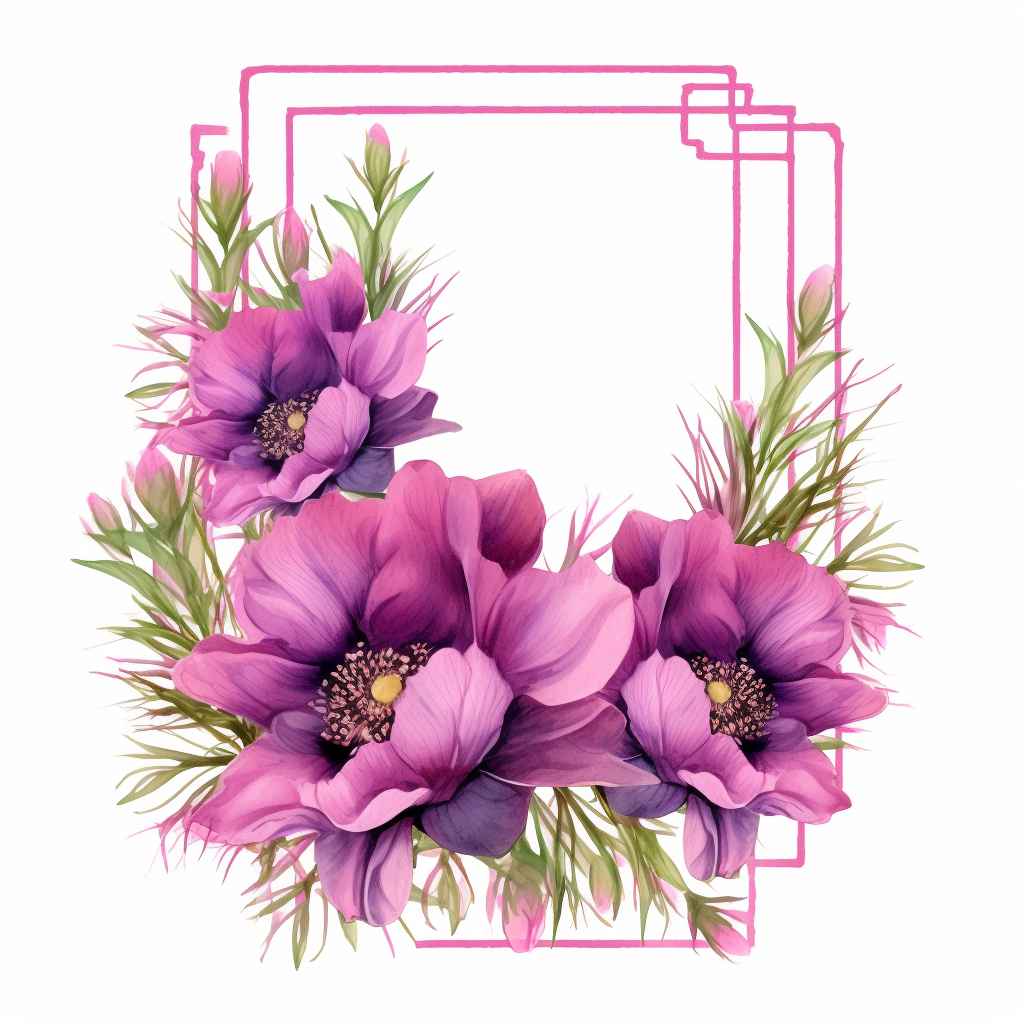 anemone flower cliparts