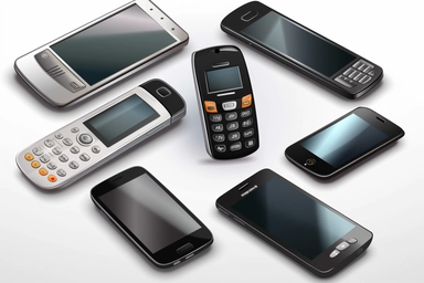 logo, cell phone clipart, vector hd, on white background