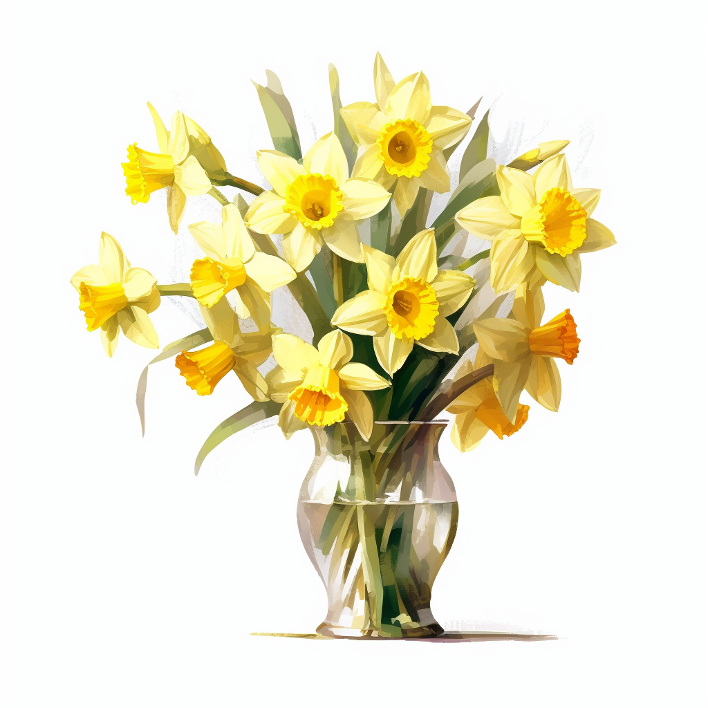 flowers in a vase clipart