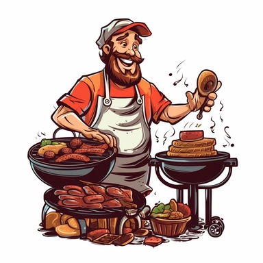 The grill father bbq clipart,White backgroun - Image #2 @Royeldesk Digital Agency - @Royeldesk Digital Agency (fast)