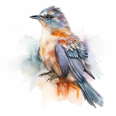A stunning watercolor clipart illustration of a Eurasian Hooper bird, with a white background enhancing its vibrant colors. The intricate details of the bird's plumage are beautifully captured, showcasing the rich combination of grays, browns, and whites that adorn its body. The watercolor technique adds a soft and transparent quality to the illustration, with brushstrokes that create a sense of movement and depth. The Hooper bird is portrayed in a natural pose, with its slender neck and beak gr