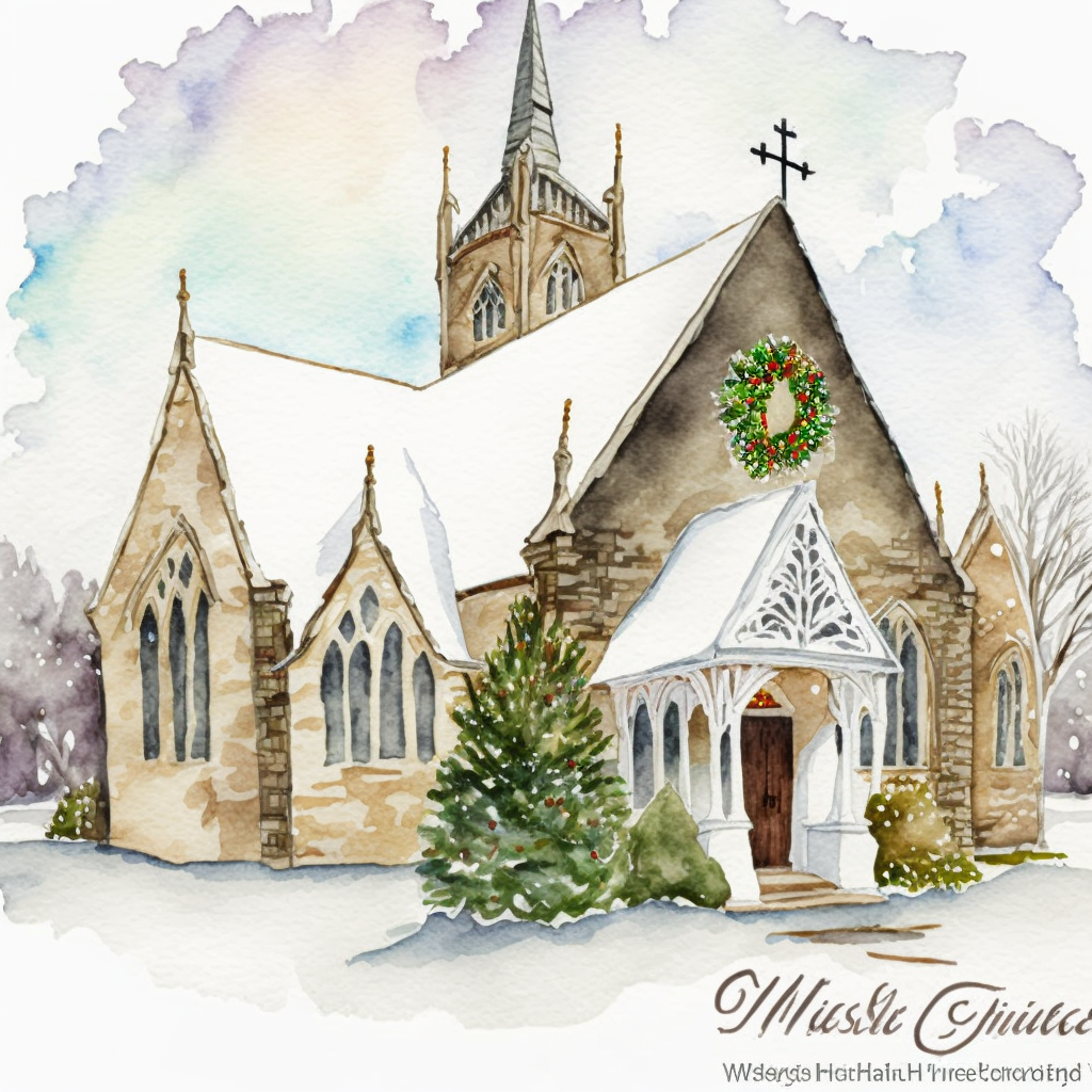 christmas church cliparts