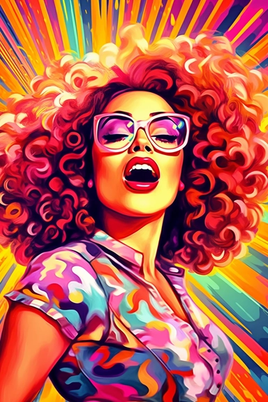 clipart, cartoon illustration, christa mckenzie pose and head pose photos a new business website, in the style of vibrant stage backdrops, synthetism-inspired, pop cultural, 32k uhd, smilecore, embroidery art, bold curves