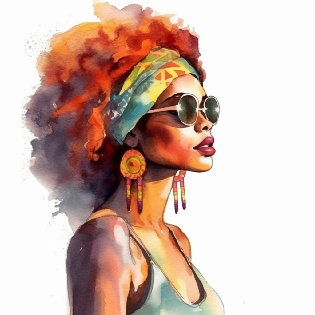 black woman clipart