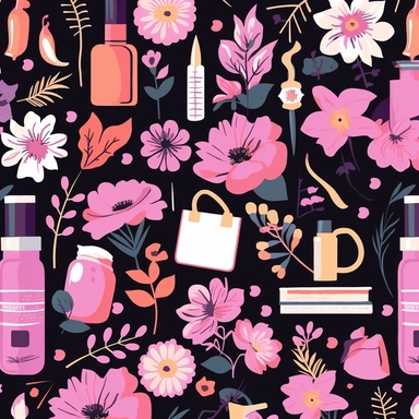 aesthetic, clipart, girly pattern