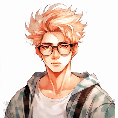 beautiful stunning handsome cute anime e-boy,diferent poses, diferent hair colours paint art style, clipart, white background, superrealistic, one of a kind
