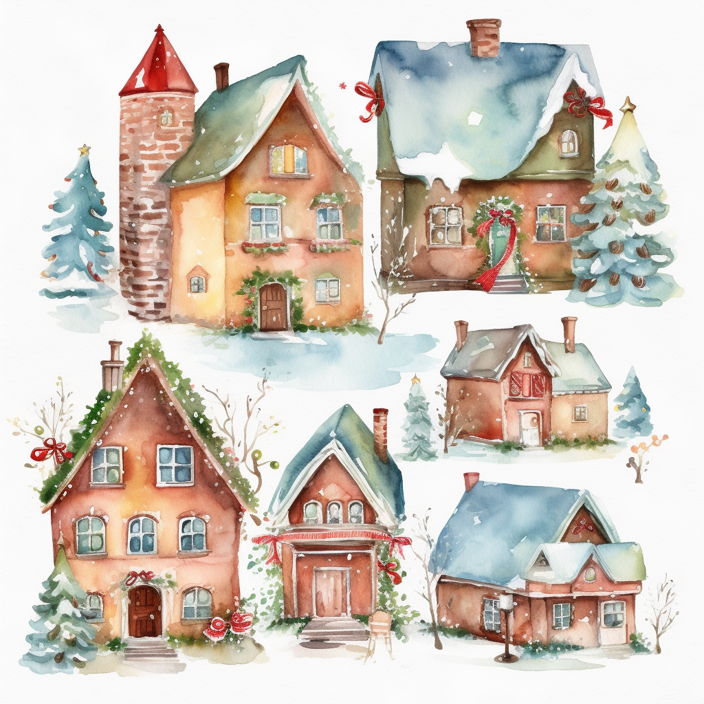 gingerbread tree cliparts