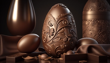 easter eggs gently sink into liquid chocolate, chocolate bar, chocolate eggs, photo clipart, background, delicious, studio photographic light, many intricate details, harmonious composition, volumetric lighting, professional luxury food photographer, photographic lighting + f2. 8 80mm lens, lots of intricate details, canon, sharp focus, ureal photo realism, hyper-realism