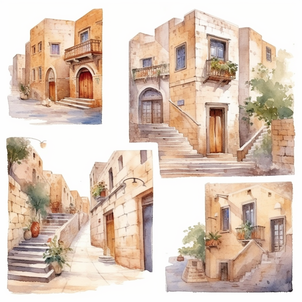 historic houses cliparts