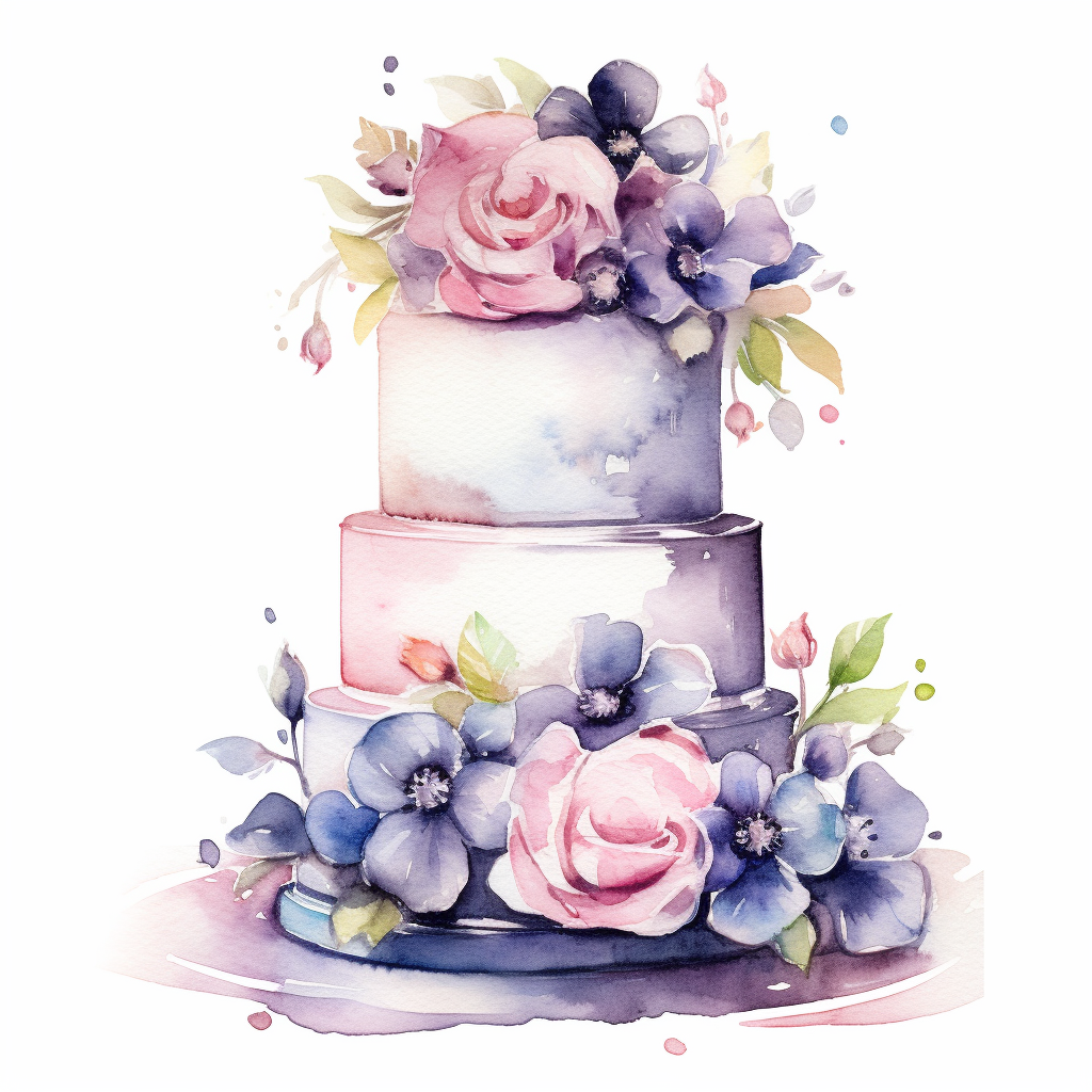 cake flowers cliparts