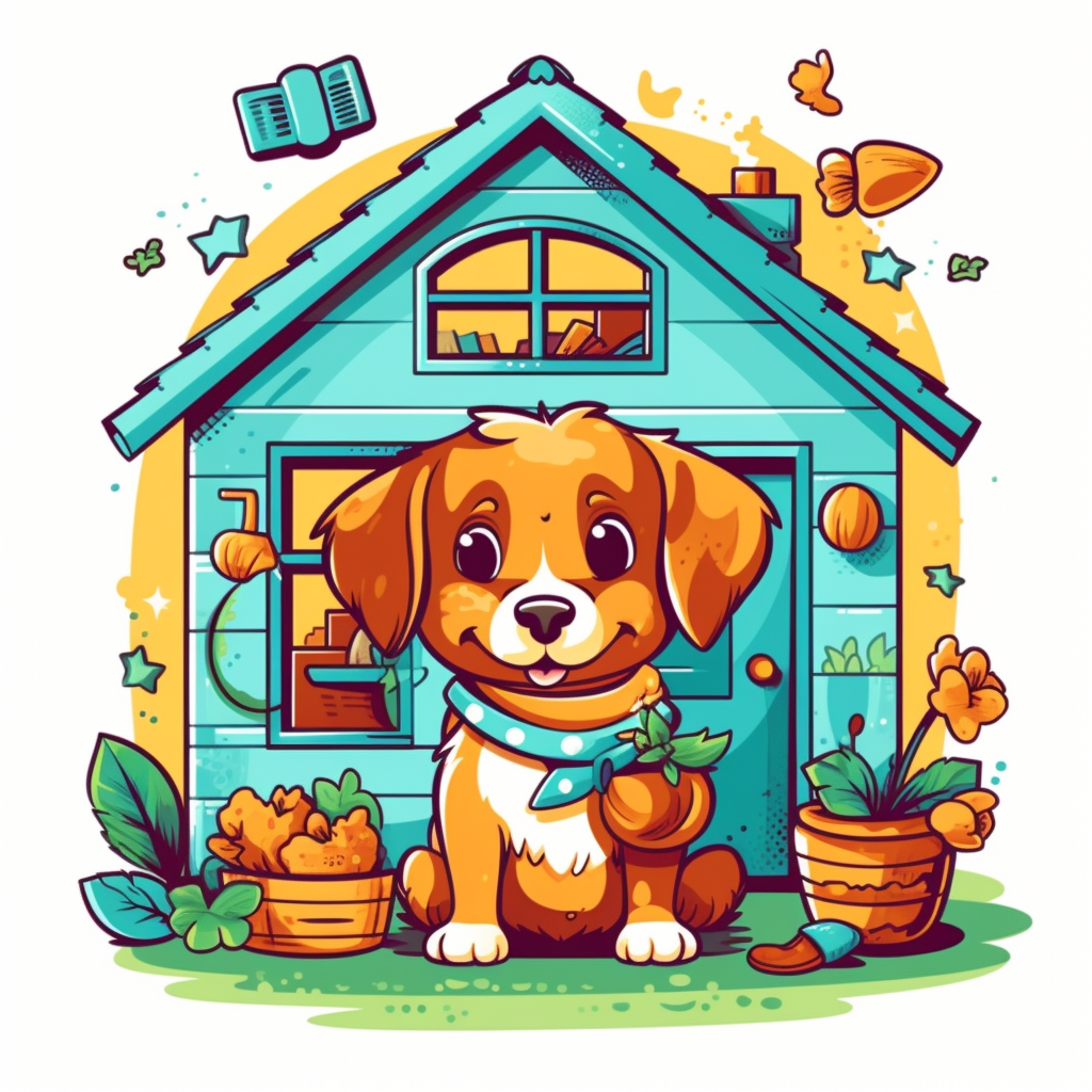 dog house clipart