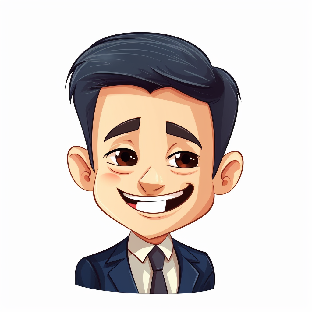 happy cute Investment Manager face, cartoon, clipart, mascot, isolated ...