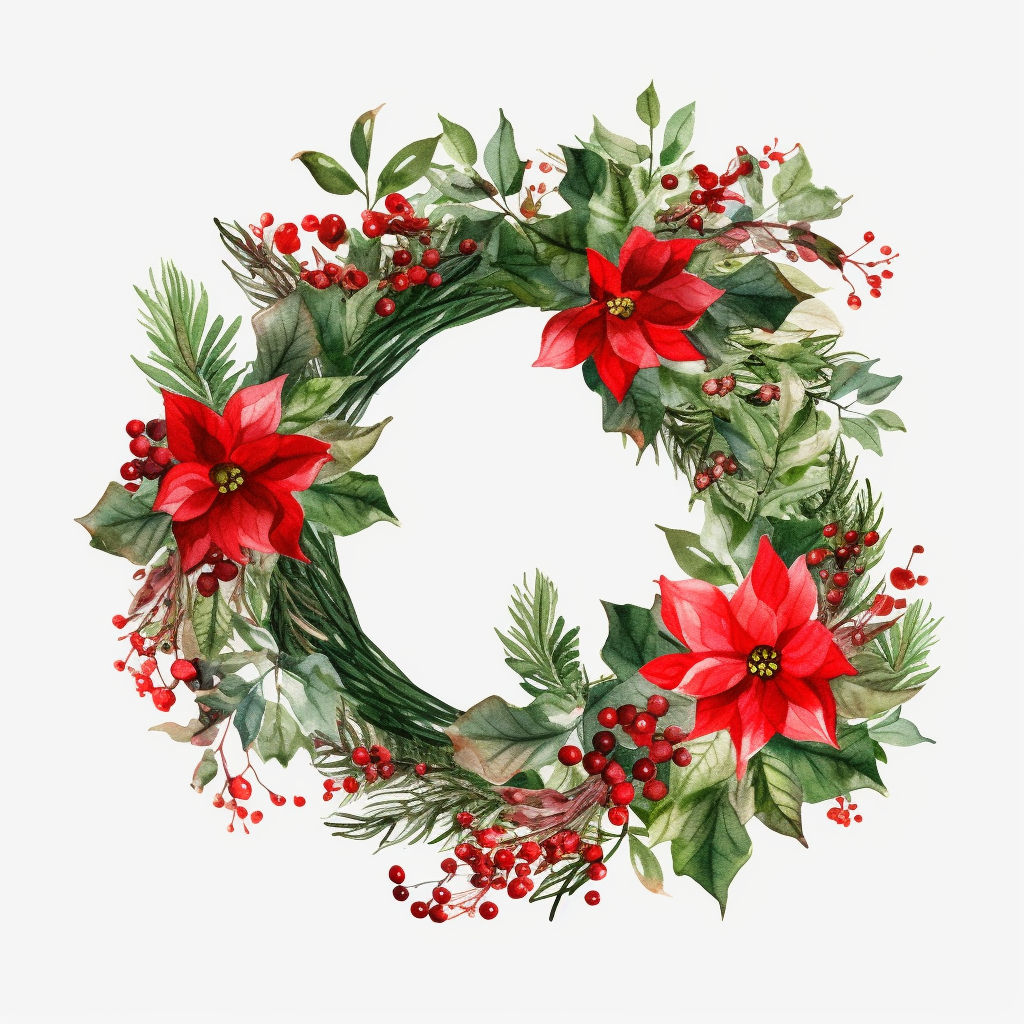 christmas leaves cliparts