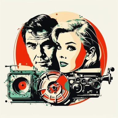 movies clipart 1960s