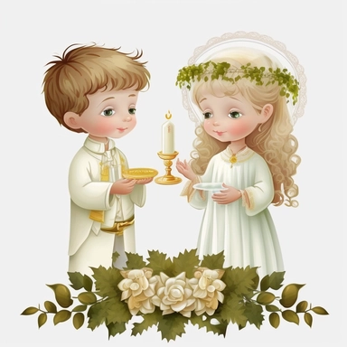first communion clipart white background