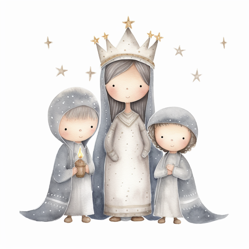 cute nativity cliparts
